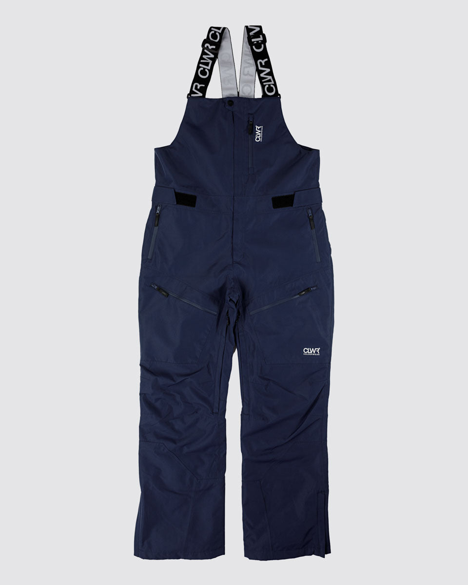 Men's Slash Bib Ski Pants – Navy Technical Snow Bibs with