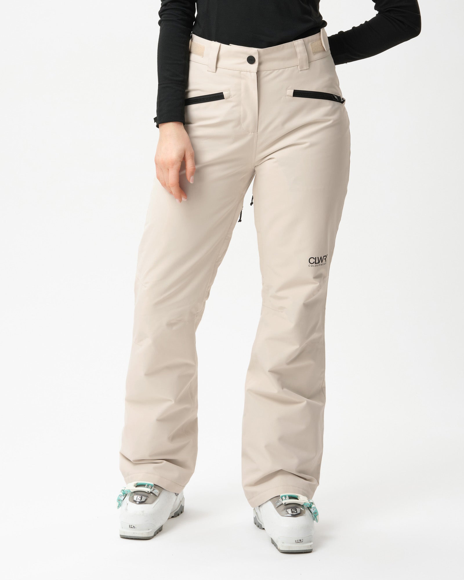 Women's Cork Snow Pants – Off-White Insulated Ski Snowboard - Main Image
