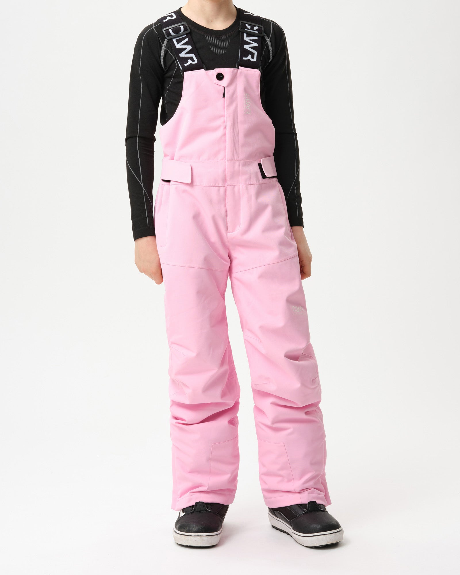 Junior Slash Bib Pants – Light Pink | Ski & Snowboard Snow Bibs