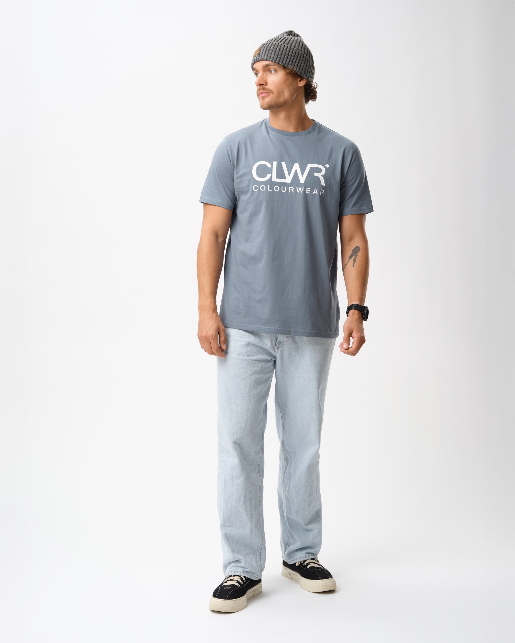 Core Tee - Grey Blue