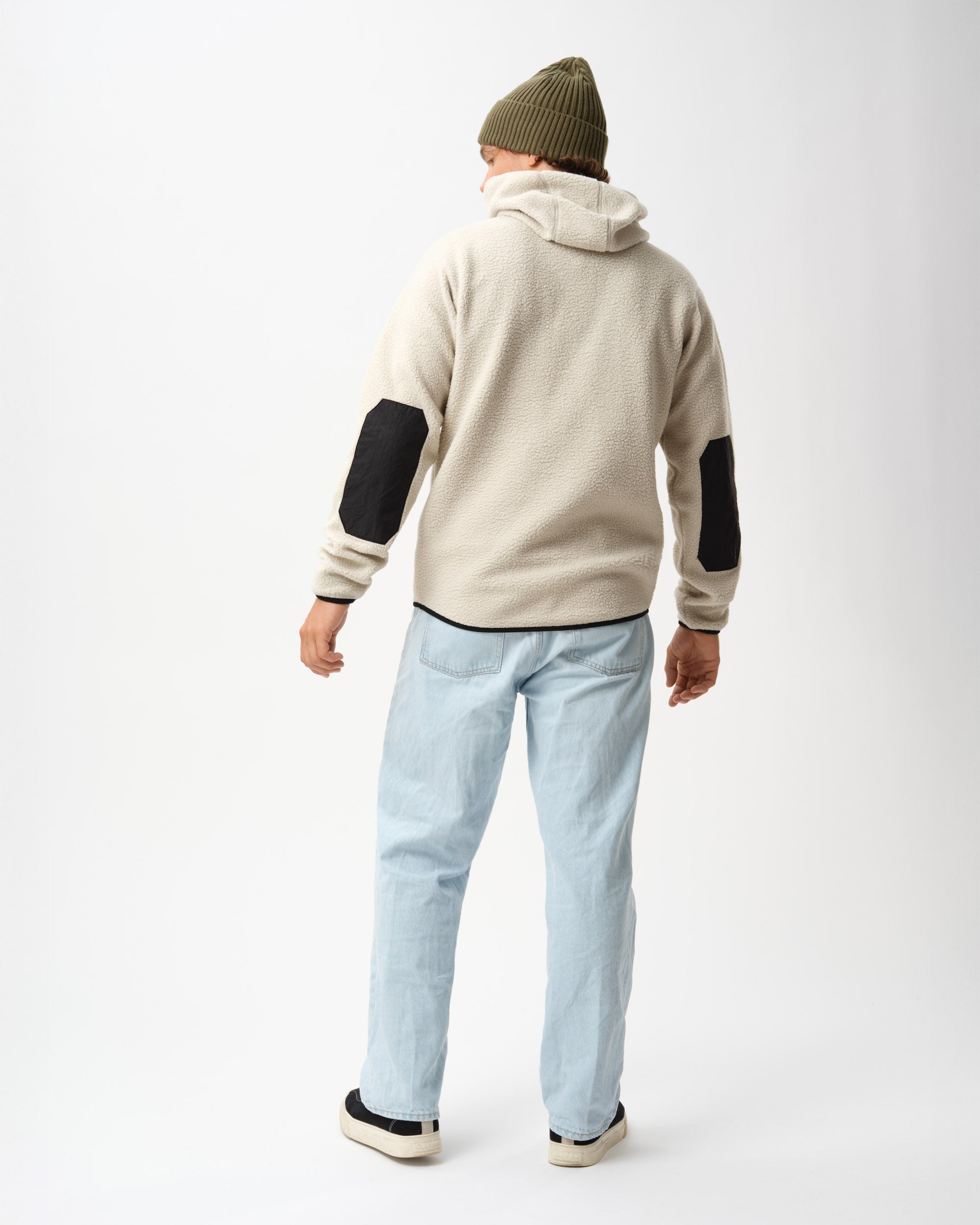 Teddy Fleece Hood - Light Beige