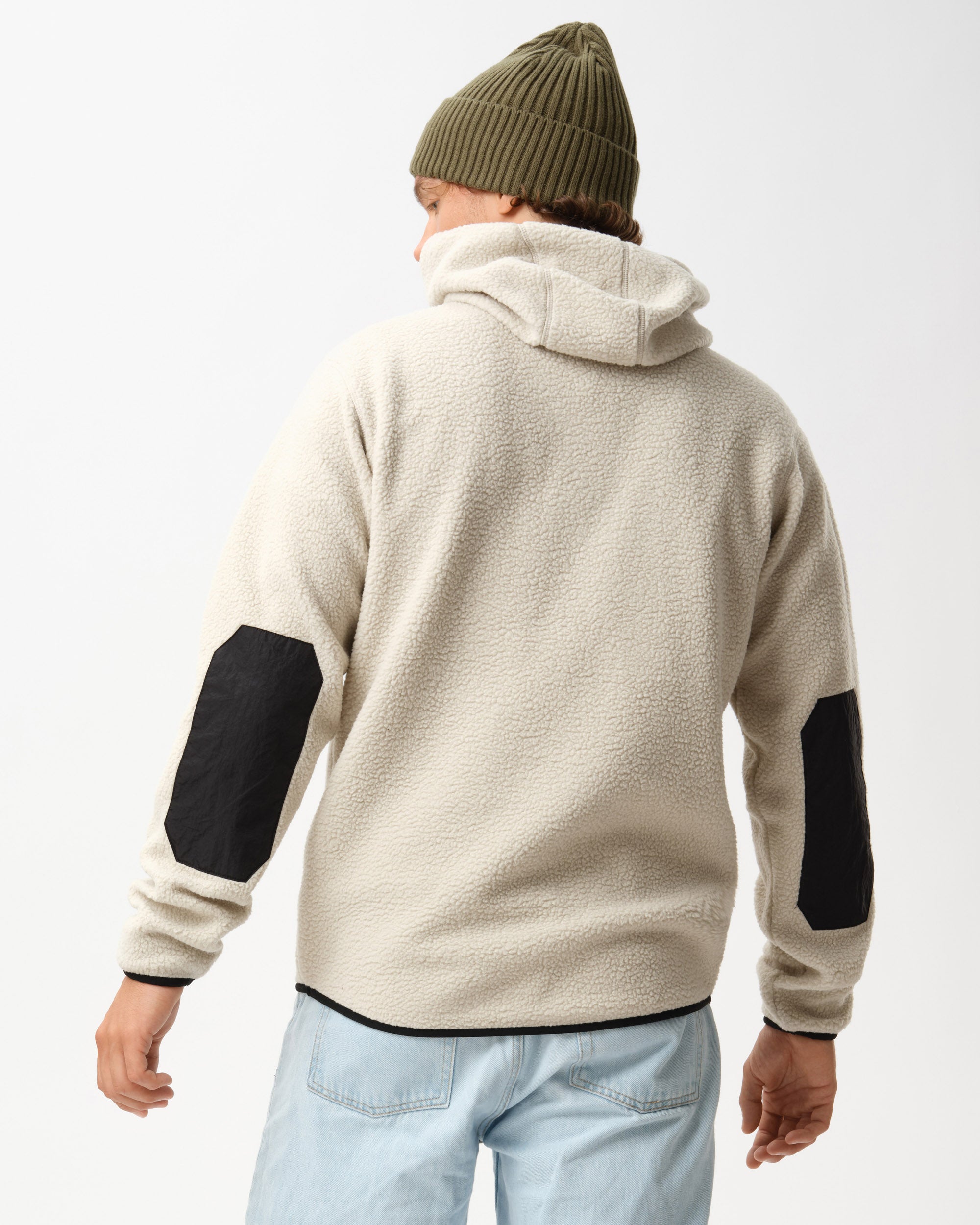 Teddy Fleece Hood - Light Beige