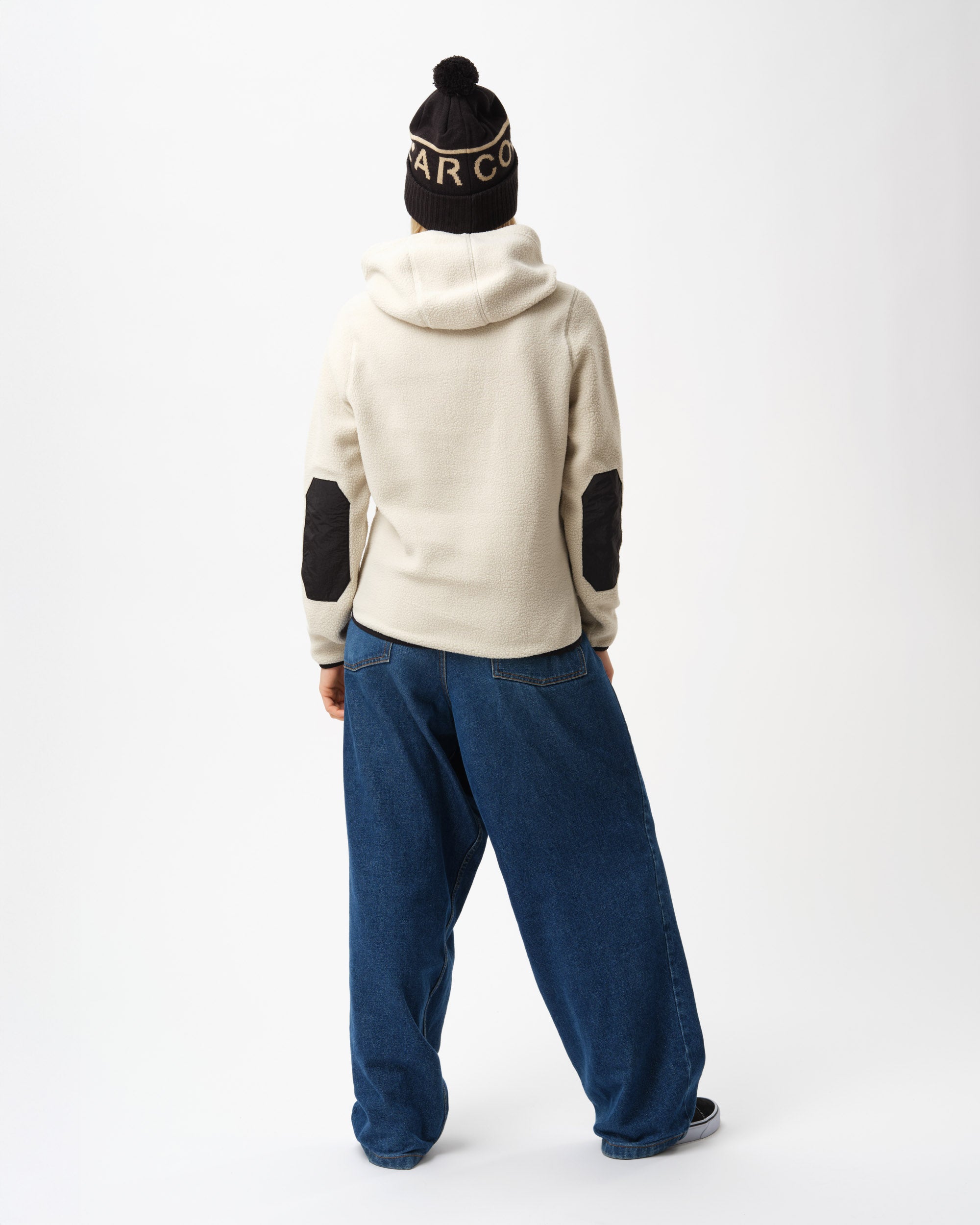 Teddy Fleece Hood - Ljusbeige