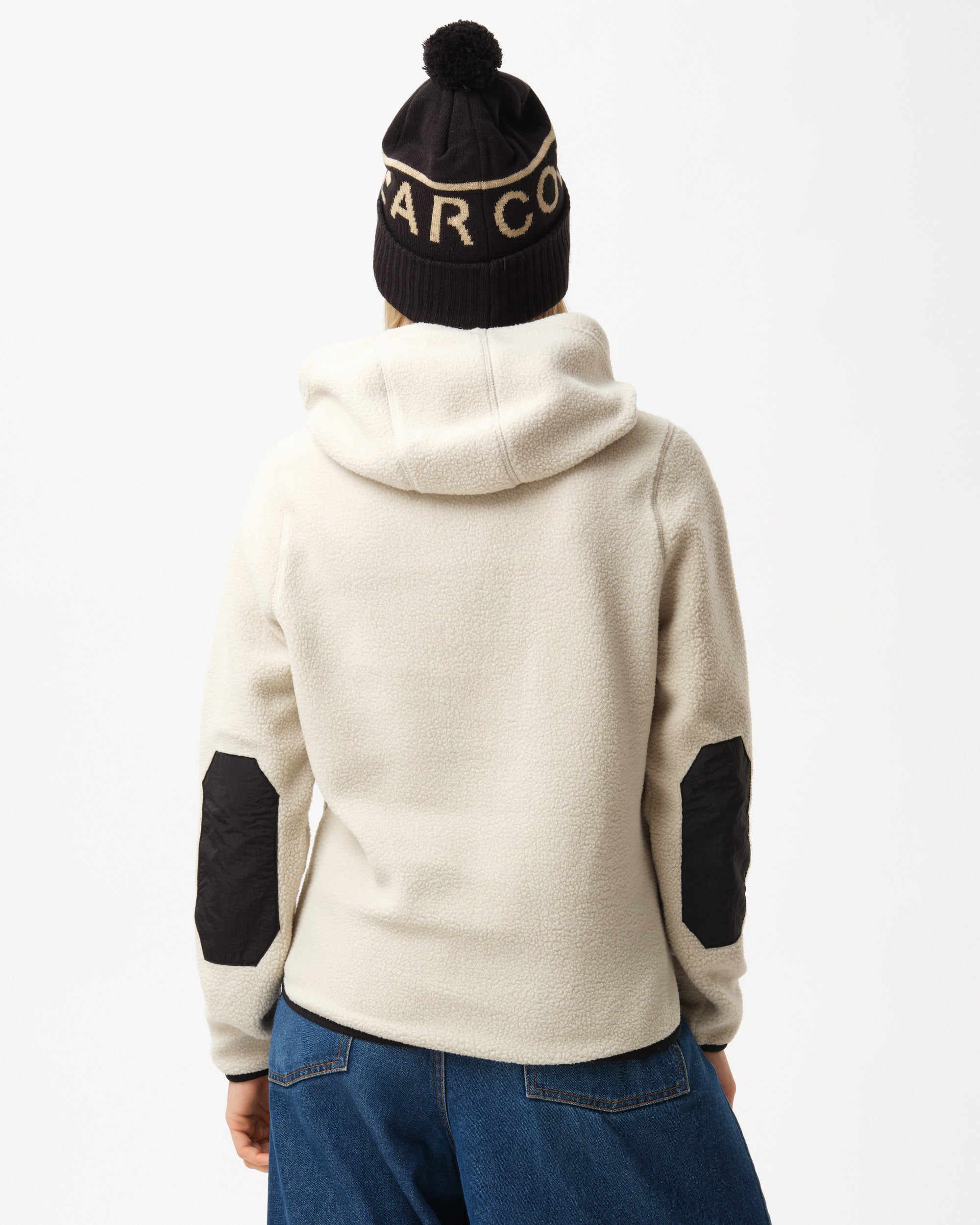 Teddy Fleece Hood - Ljusbeige