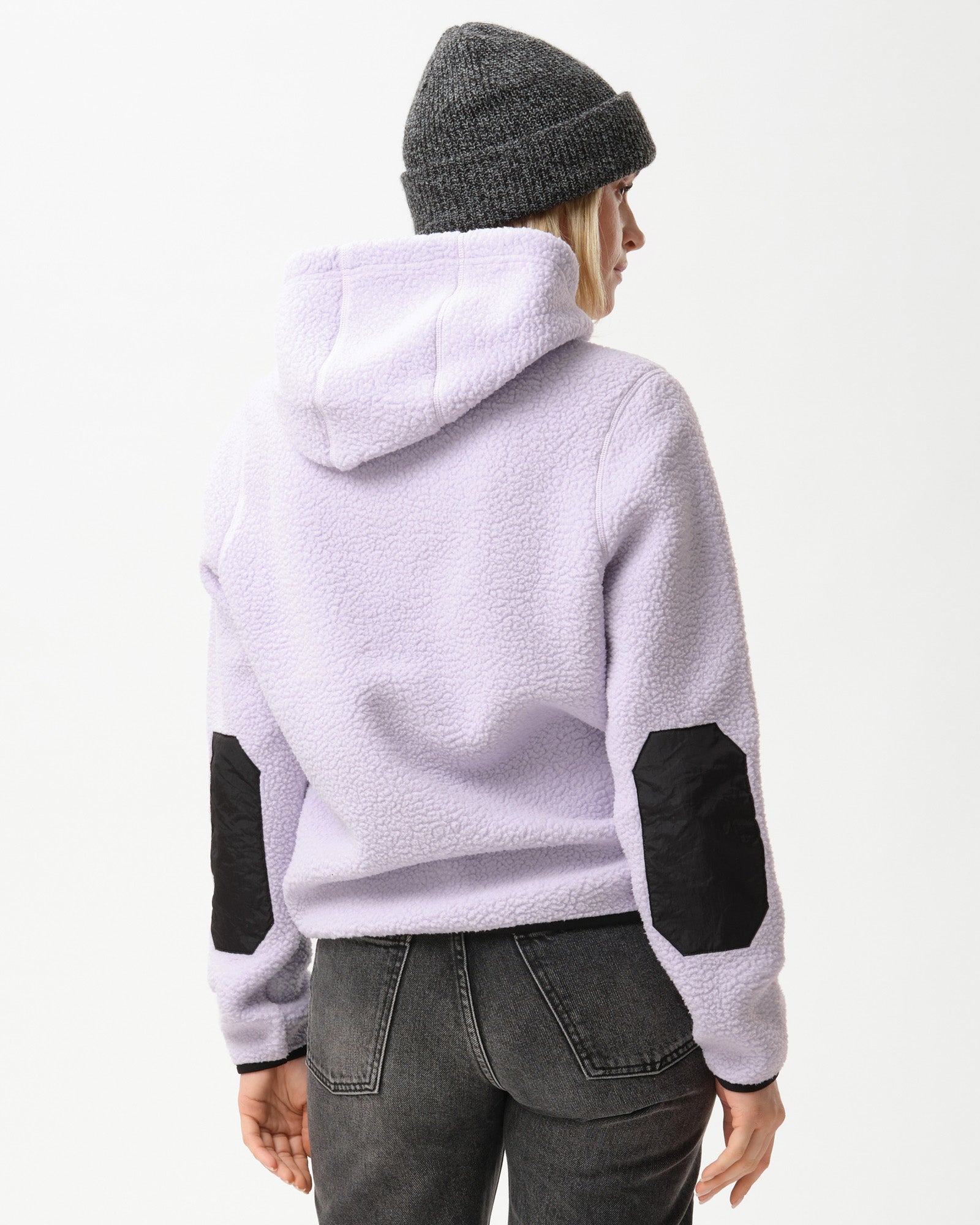 Teddy Fleece Hood - Lilac