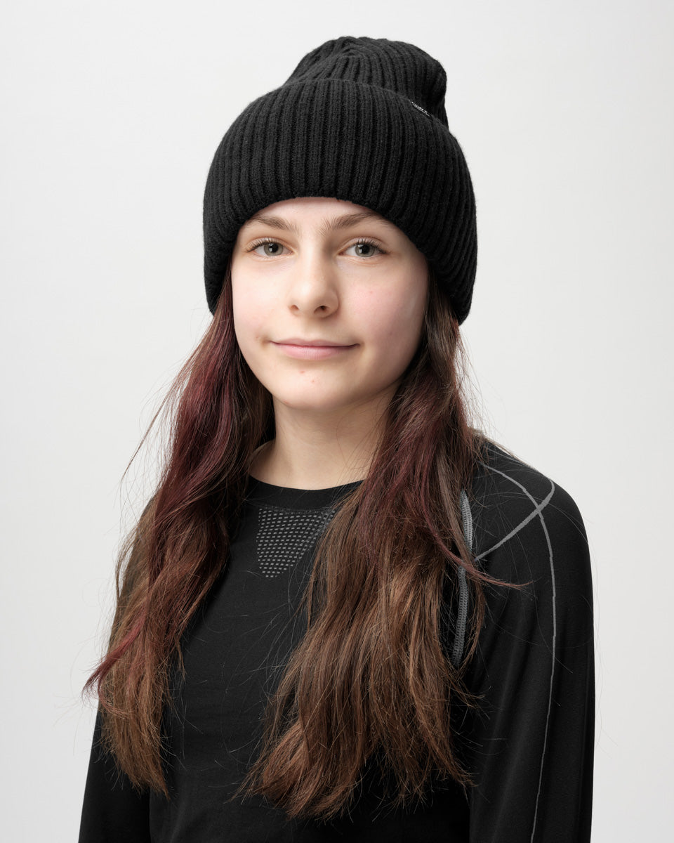Badge Beanie - Svart