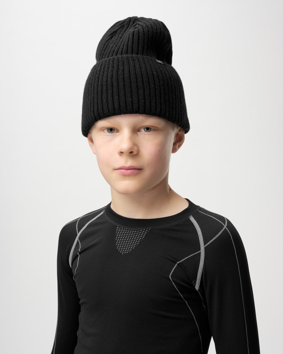 Badge Beanie - Svart