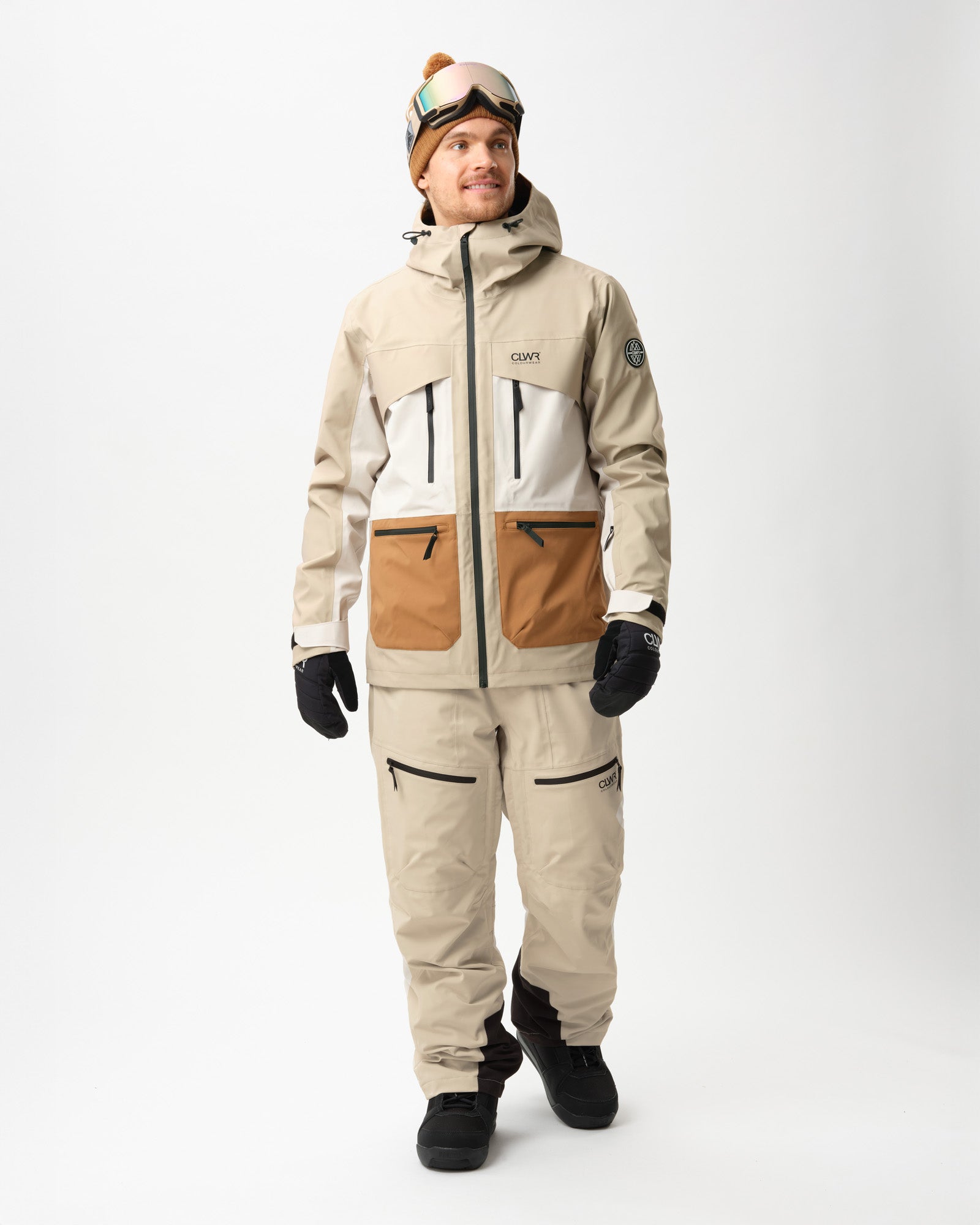 Men's Transfer 3L Jacket – Sand | Technical Ski & Snowboard