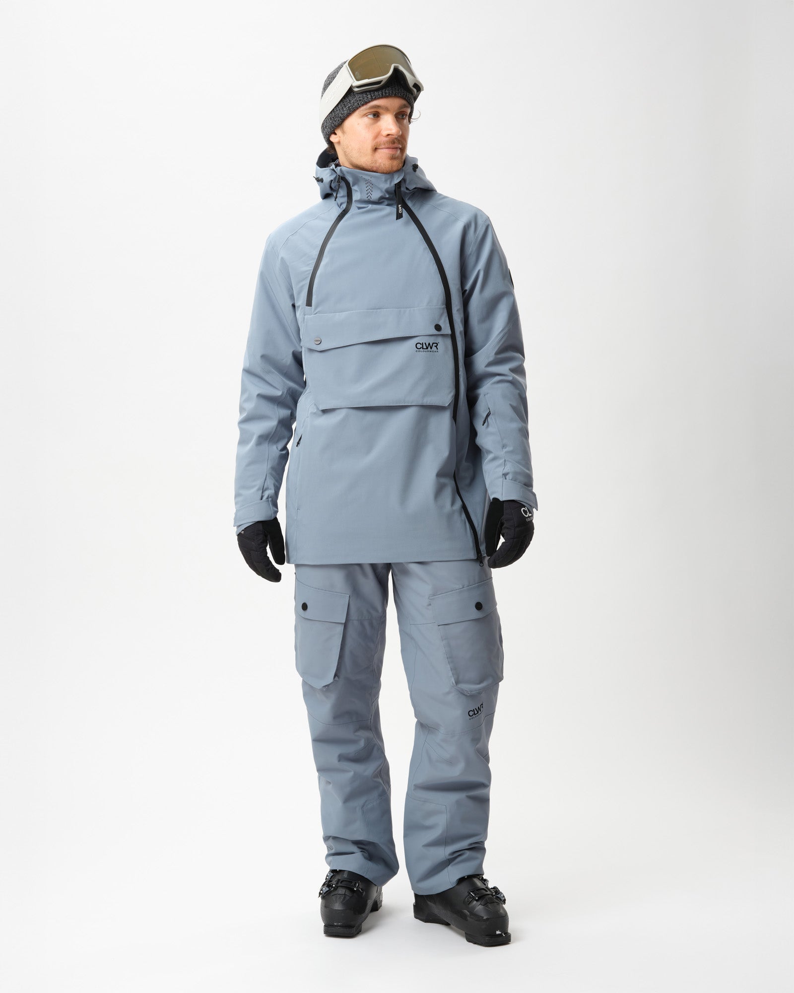 Foil Anorak Men - Grey Blue