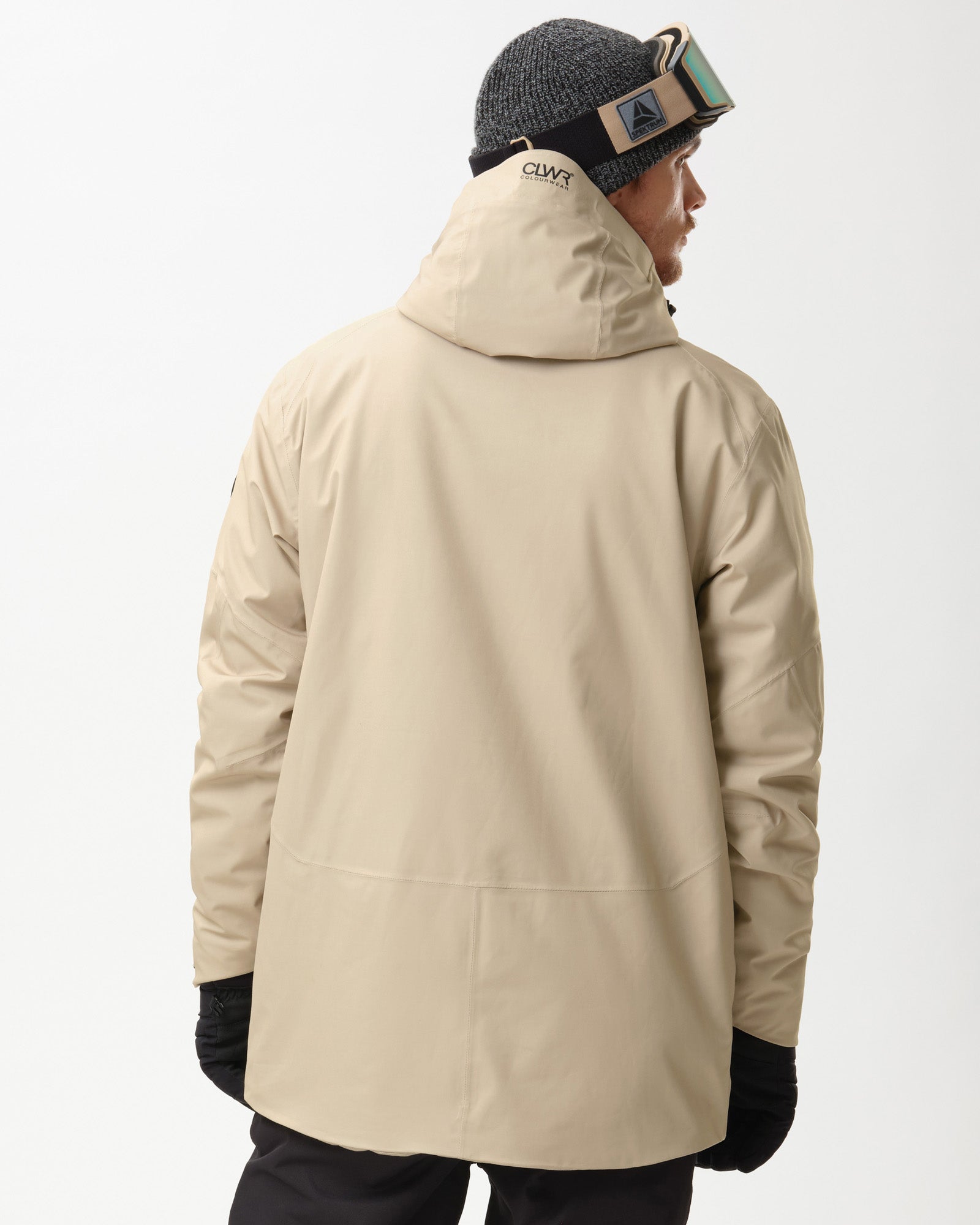 Hood Thirtytwo Lodger Men's Foil Anorak – Sand Fully Zipped Snow