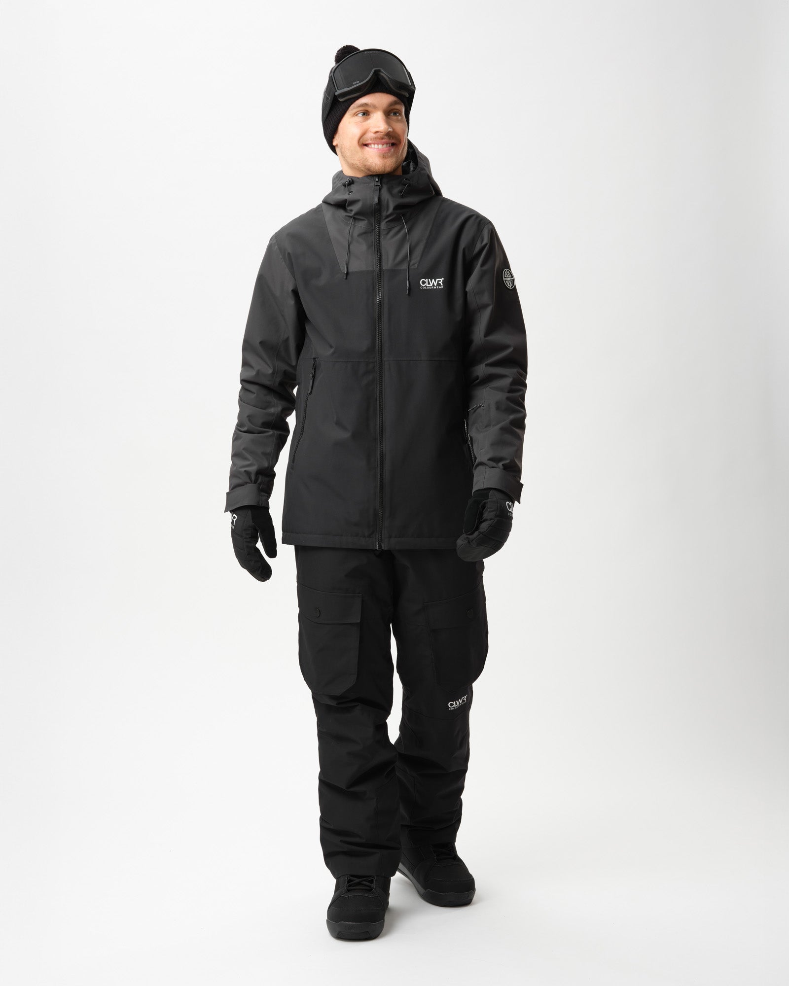 Men's Block Ski Jacket – Black | All-Mountain Waterproof Snow
