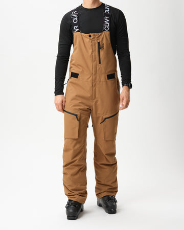 スノーボード green clothing BIBPANTS CHINO /BROWN GREEN CLOTHING｜BIB PANTS DARK BROWN