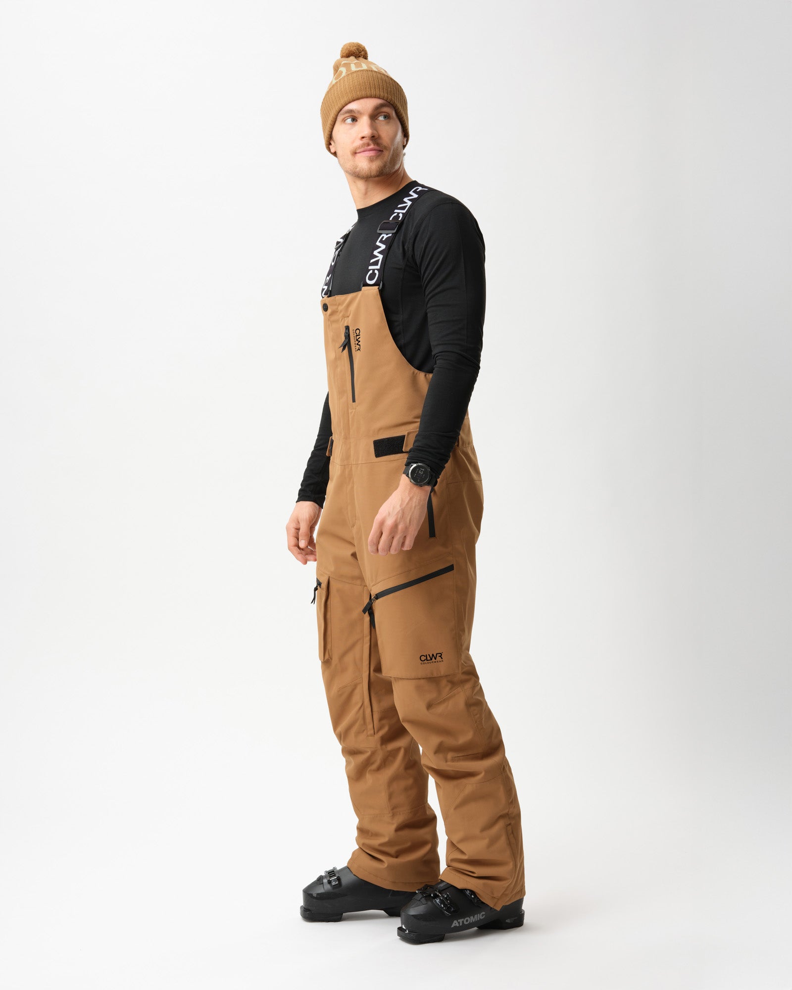 Slash Bib Pants - Workwear Brun