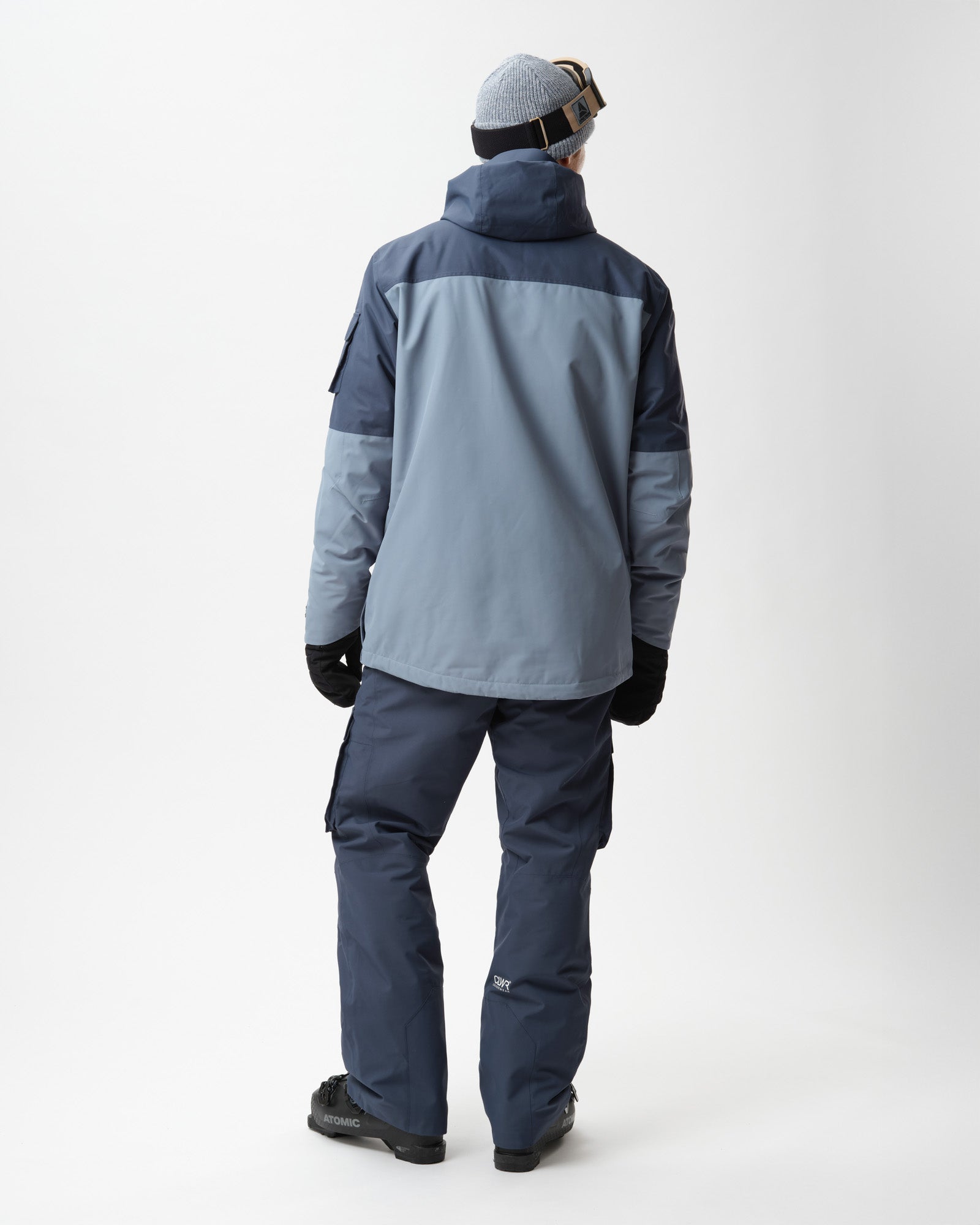 Men's Eagle Jacket – Grey Blue | Lightly Padded Snowboard