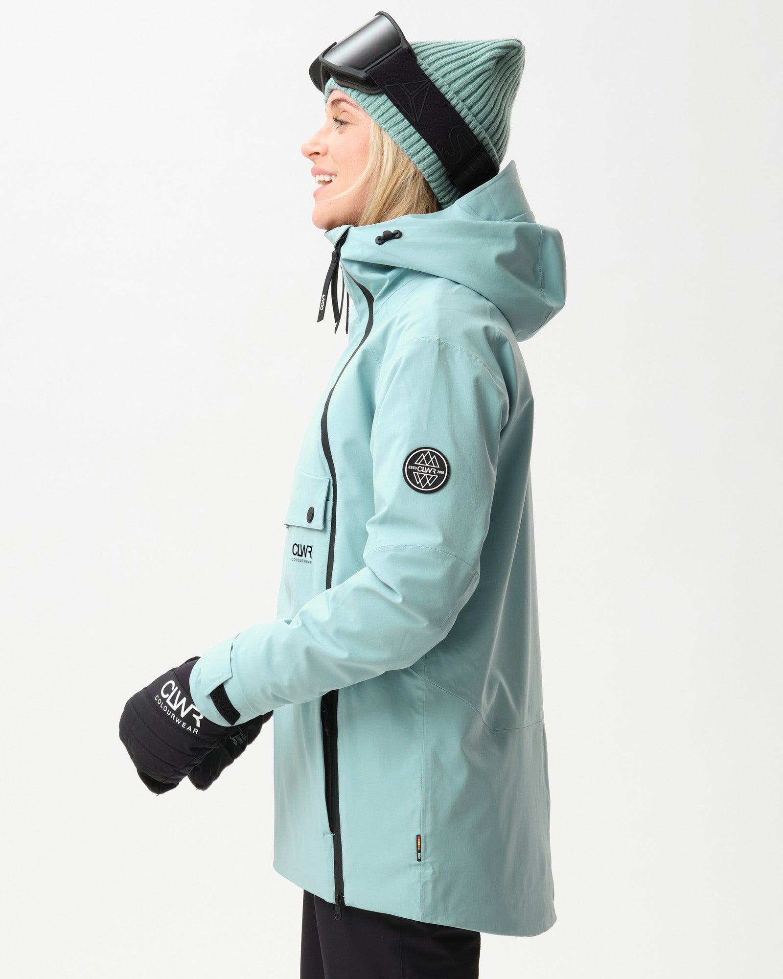 Women's Cake Anorak 2.0 – Aqua | Snowboard & Ski Pullover Jacket