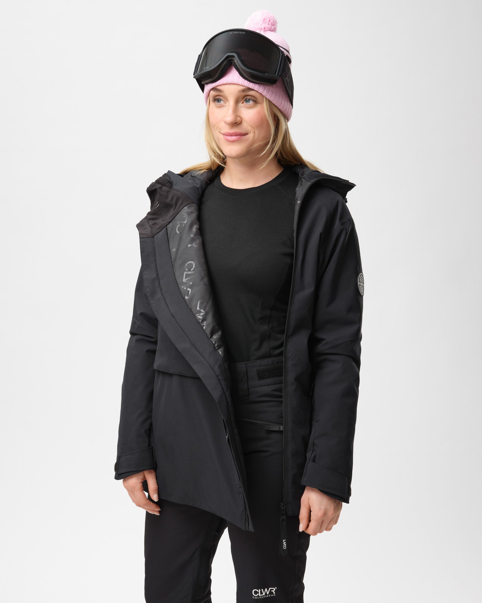 Women's Cake Anorak – Black Waterproof Ski Snowboard