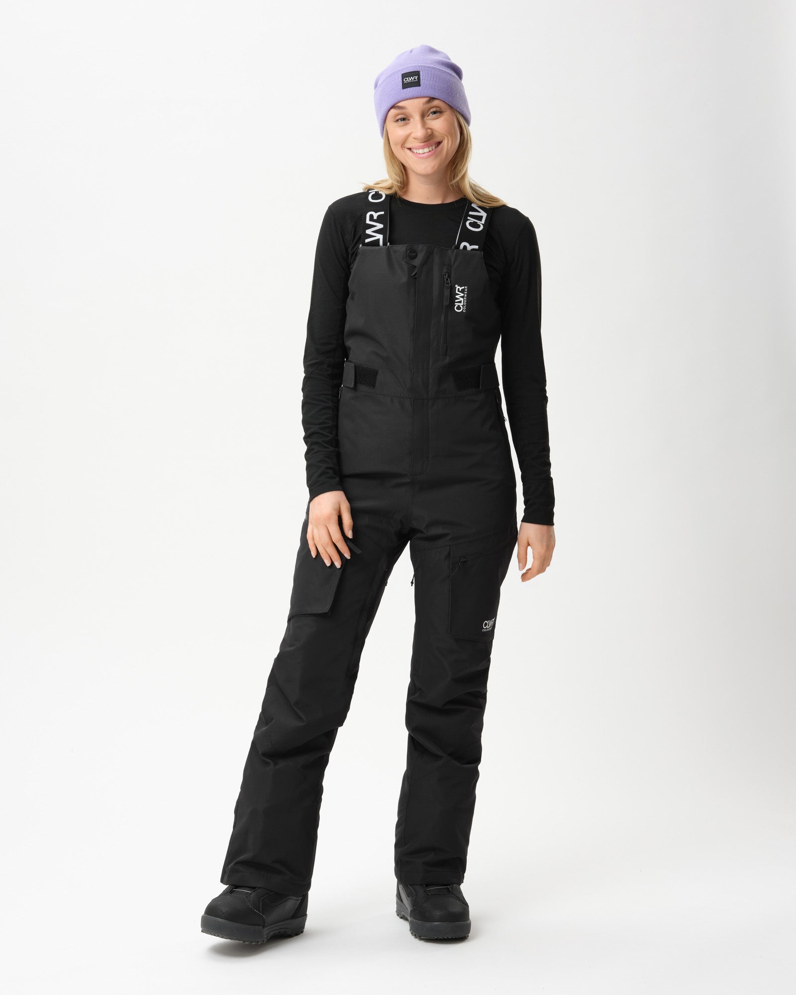 Slash BIB Ski Pants Dam - Svart