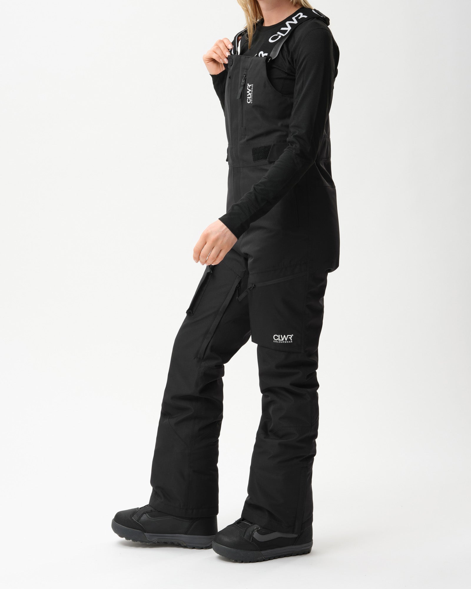 Slash BIB Ski Pants Dam - Svart