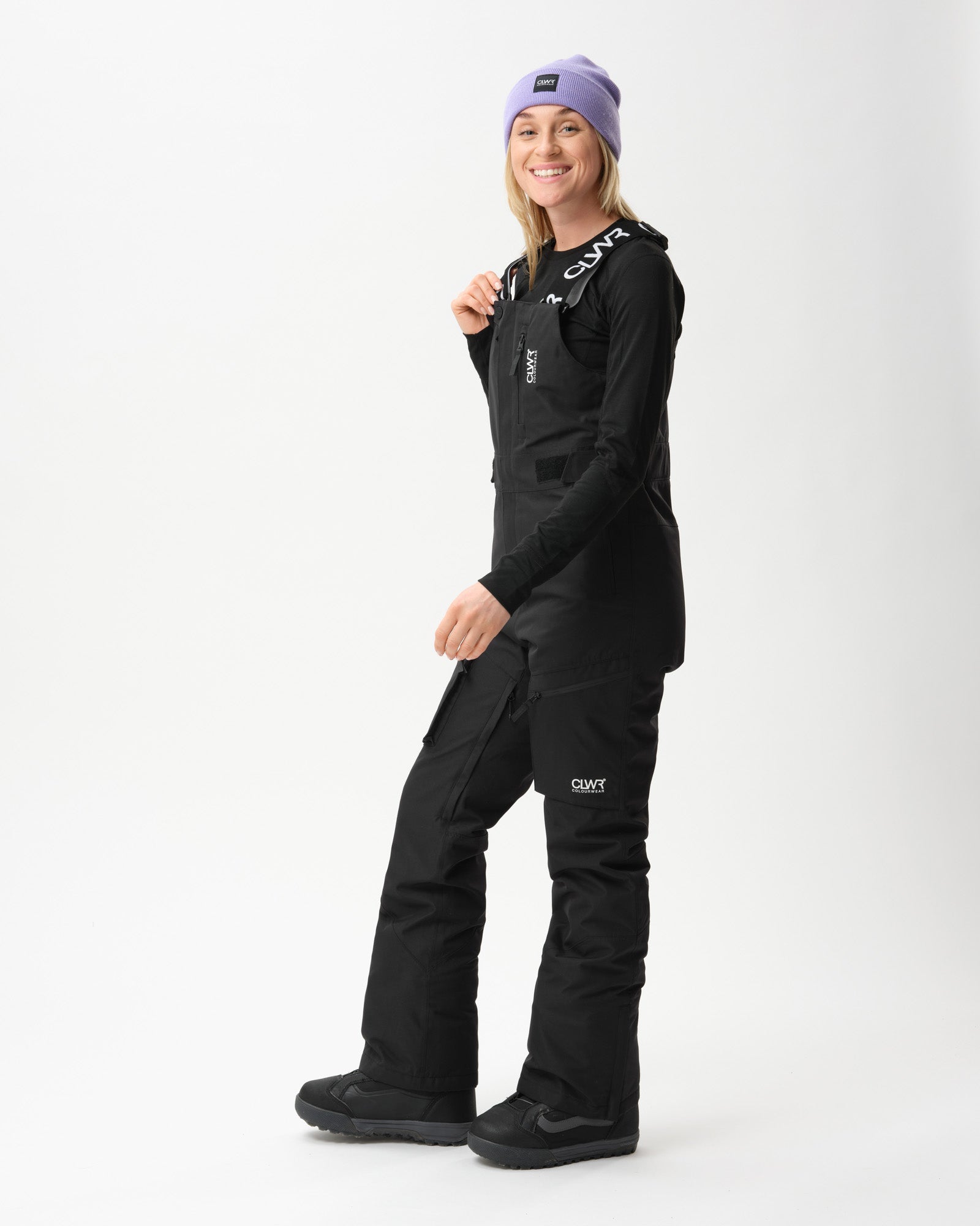 Slash BIB Ski Pants Dam - Svart