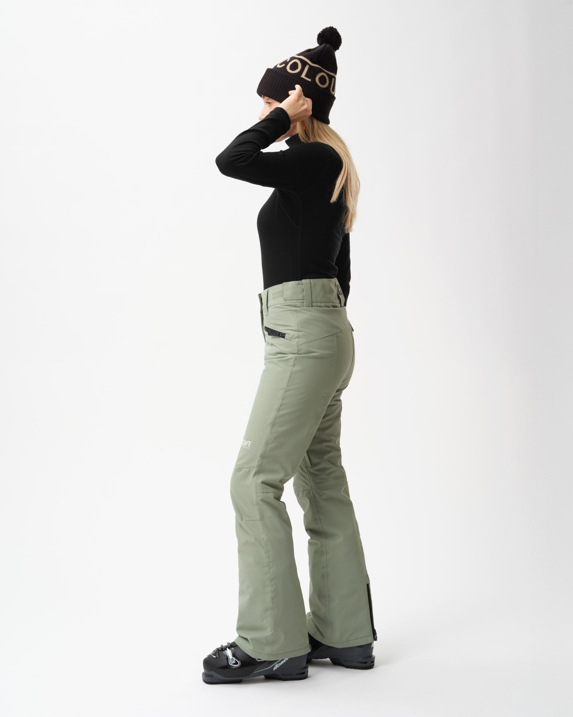 Cork Ski Pants Dam - Ljus Salvia