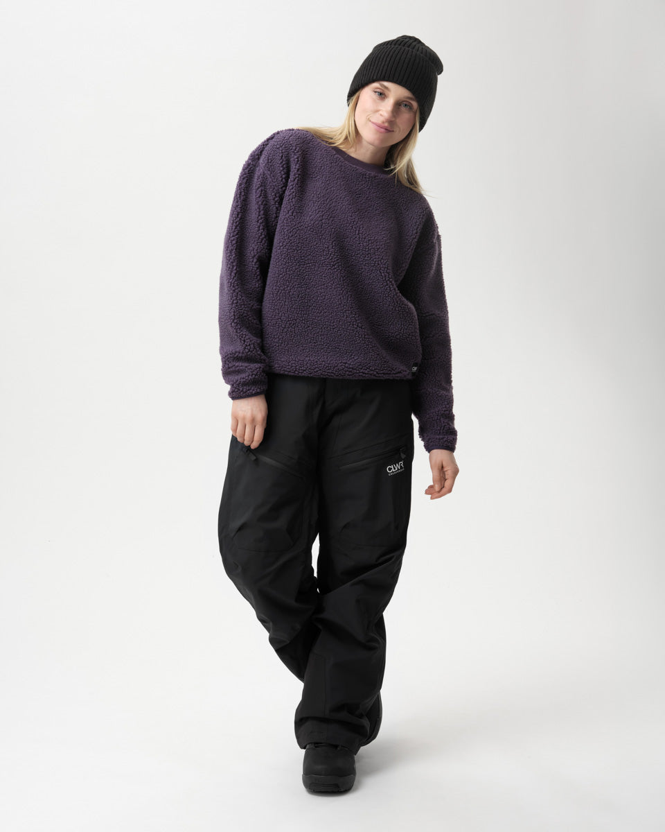 W Snug Pile Crew - Dusty Purple