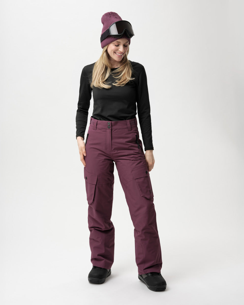Cargo Pants Women - Deep Cherry