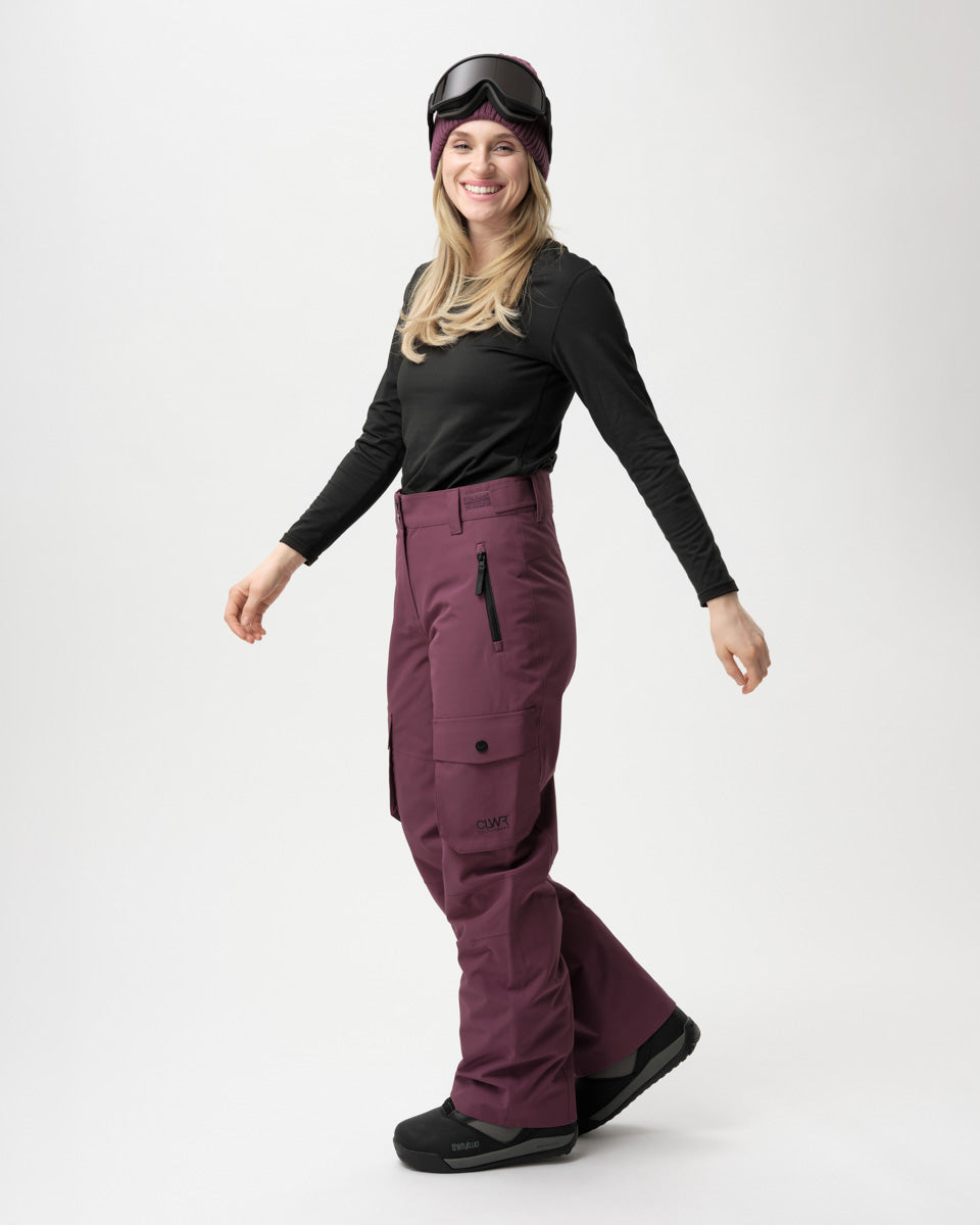 Cargo Pants Women - Deep Cherry