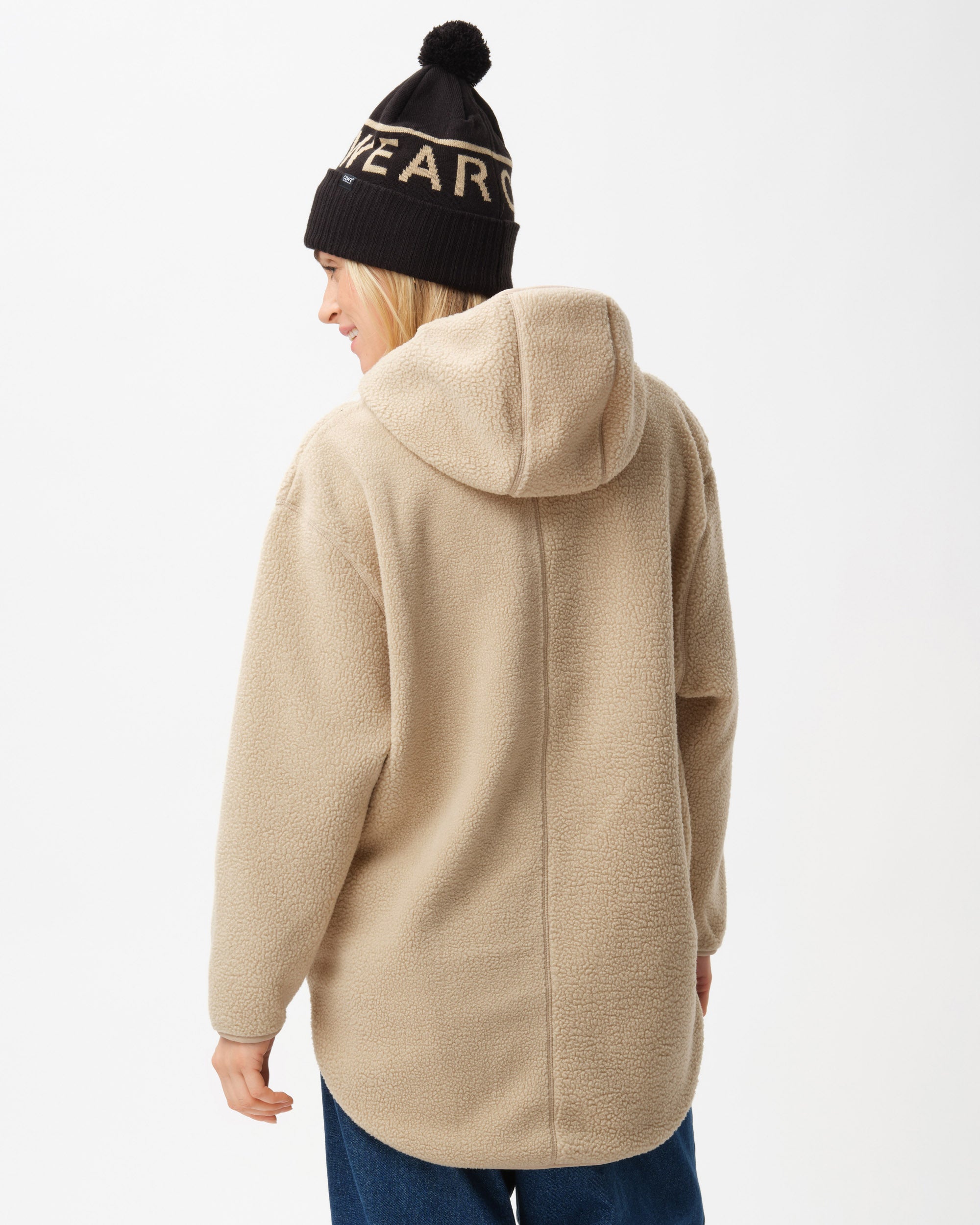 Oversize Fleece Pile Women - Sand