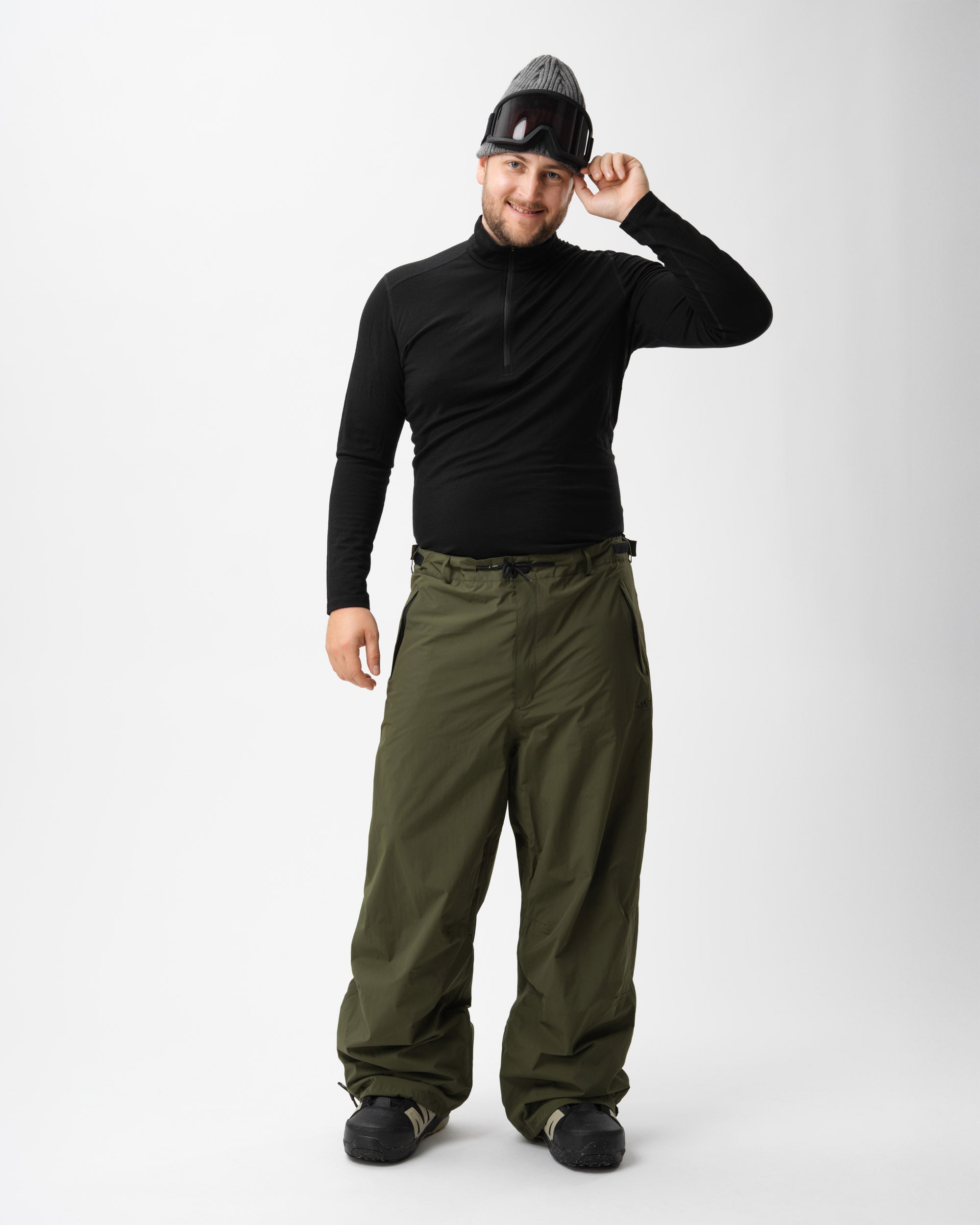 Box Pants - Dark Olive