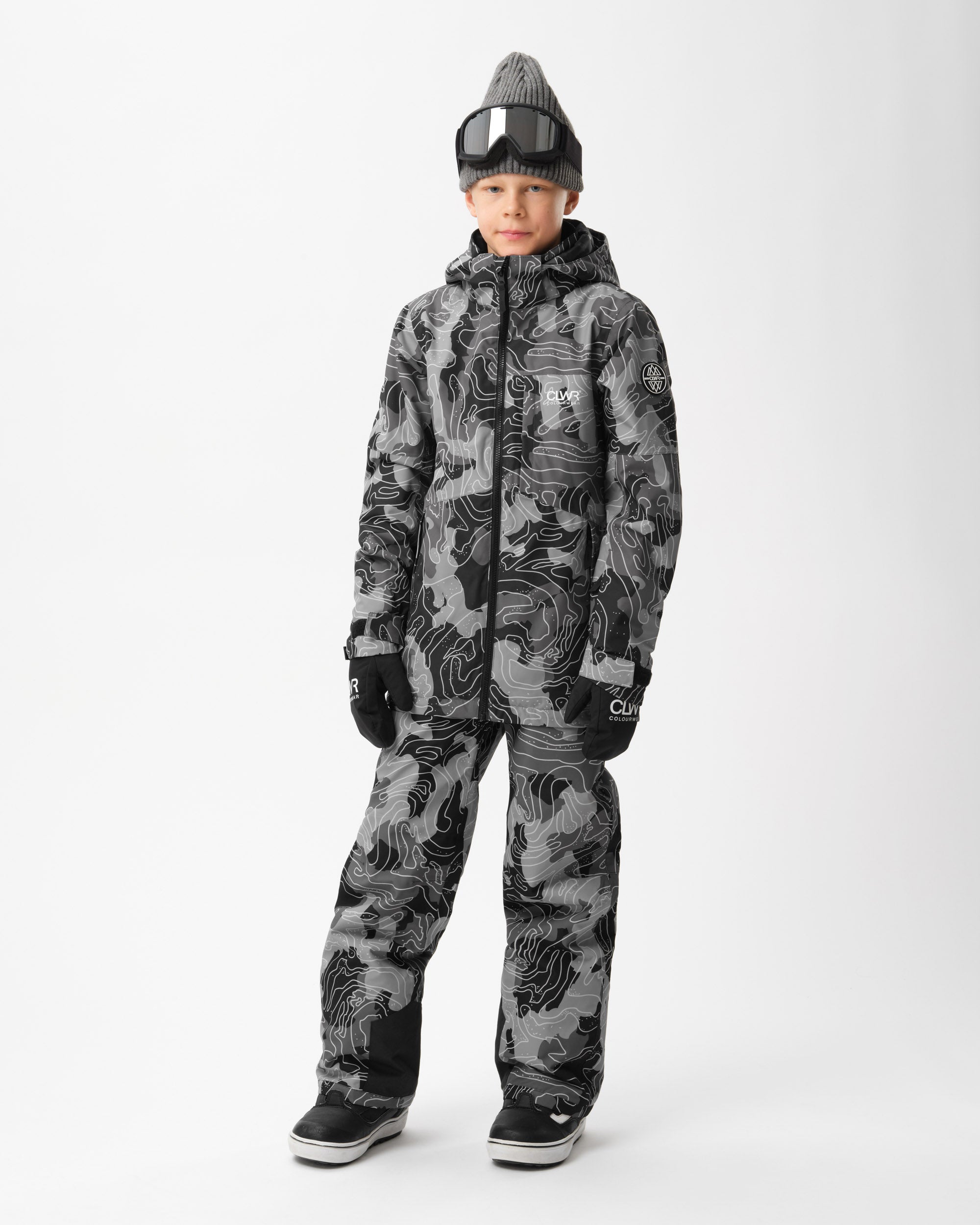 Pow Jacket Junior - Black Map