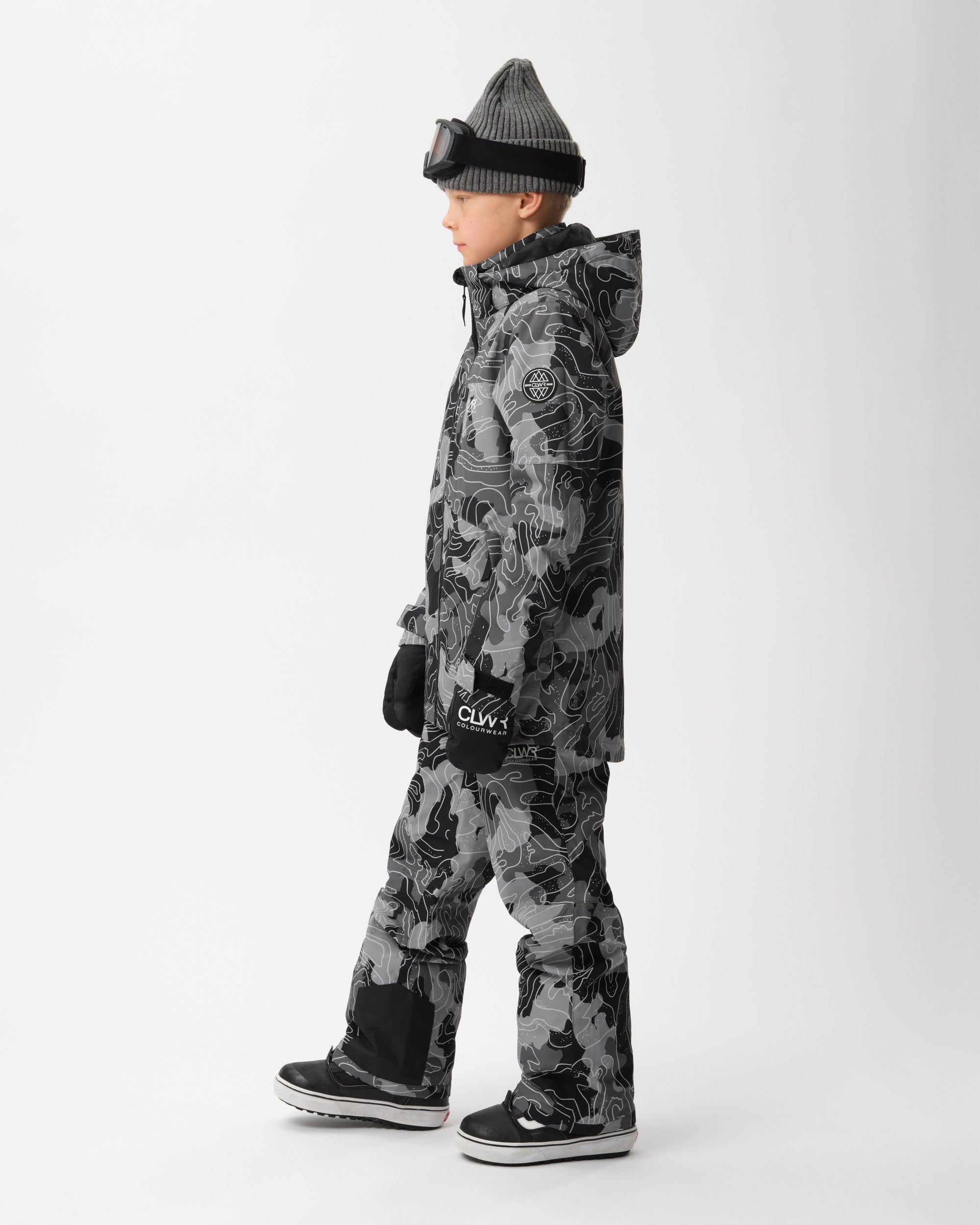 Pow Jacket Junior - Black Map