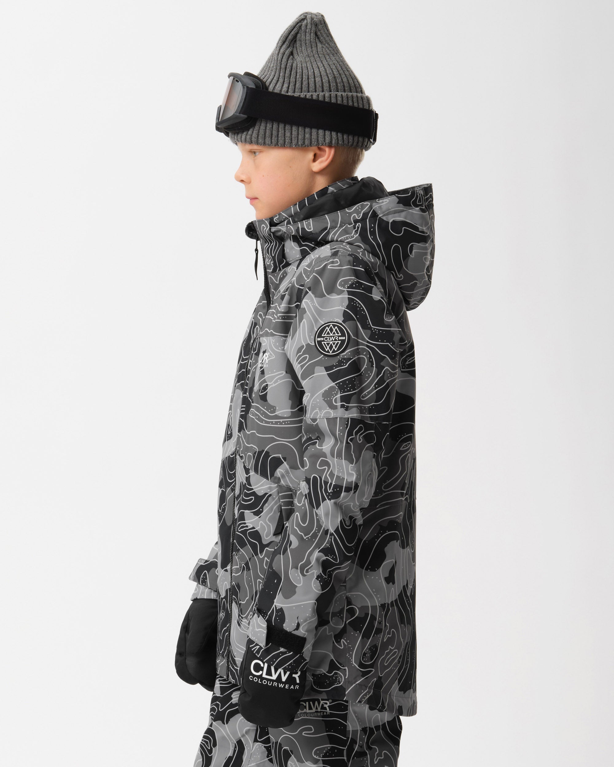 Pow Jacket Junior - Black Map