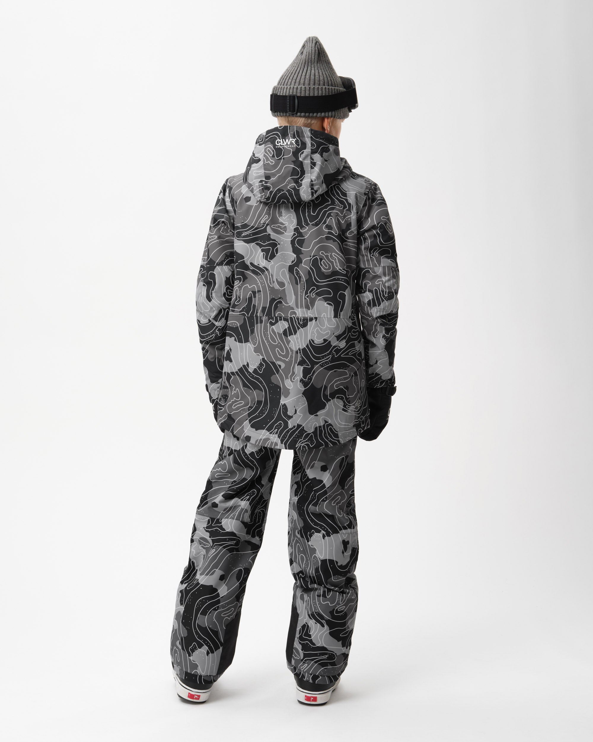 Pow Jacket Junior - Black Map
