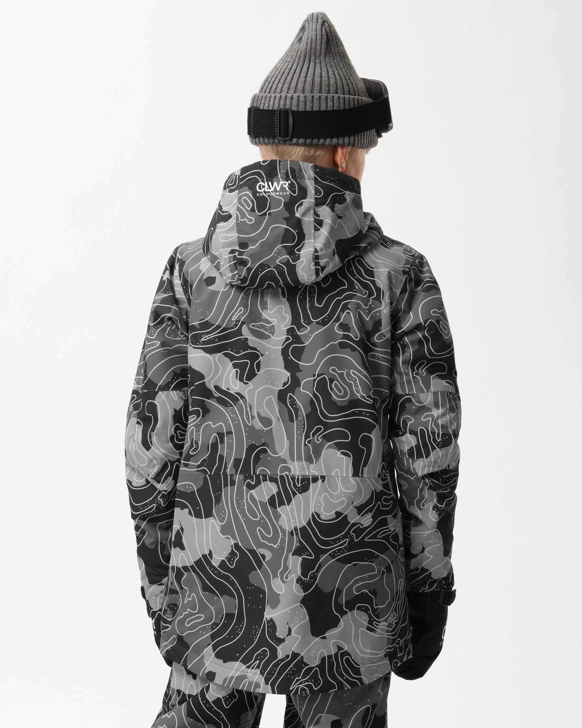 Pow Jacket Junior - Black Map