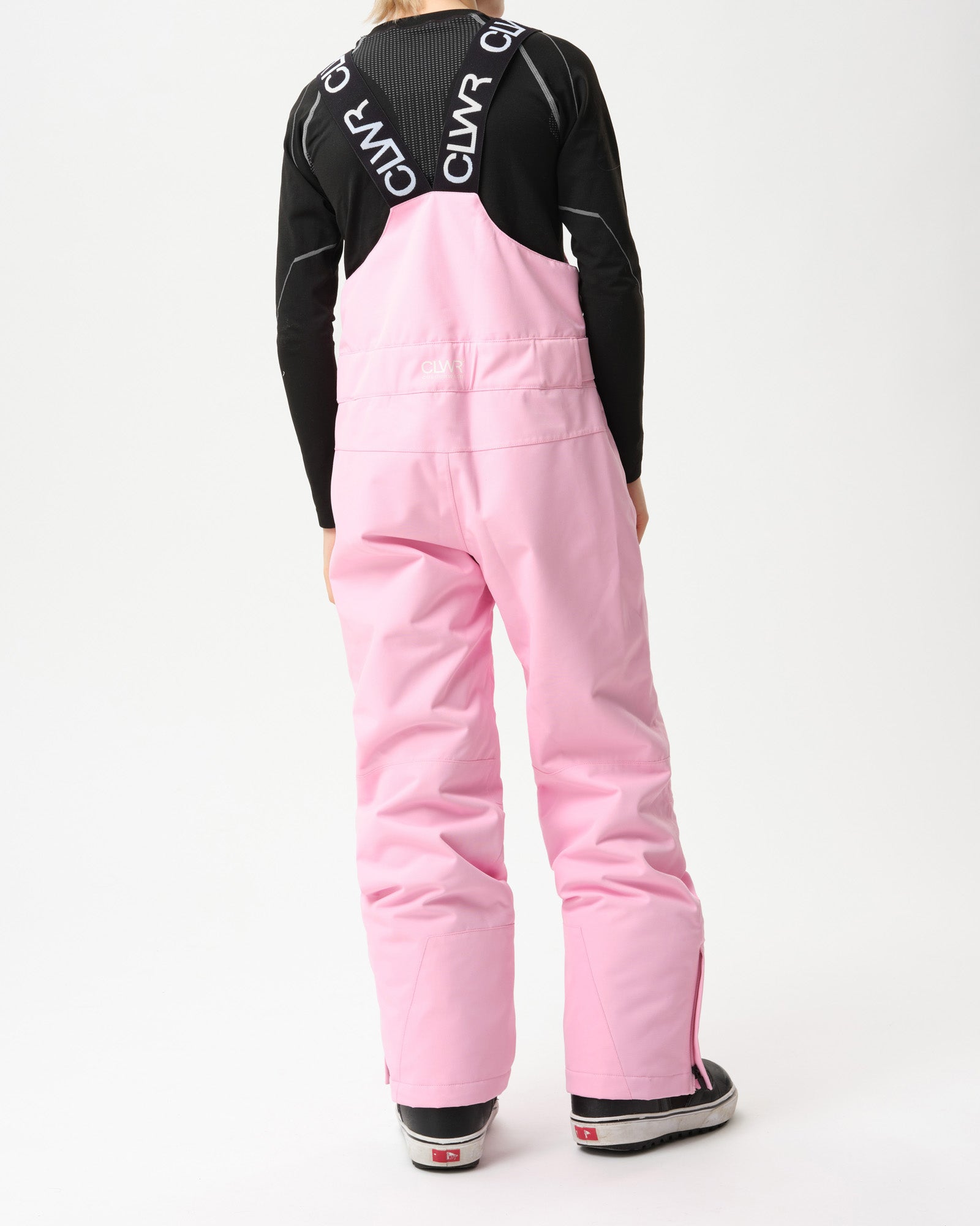 Junior Slash Bib Pants – Light Pink | Ski & Snowboard Snow Bibs