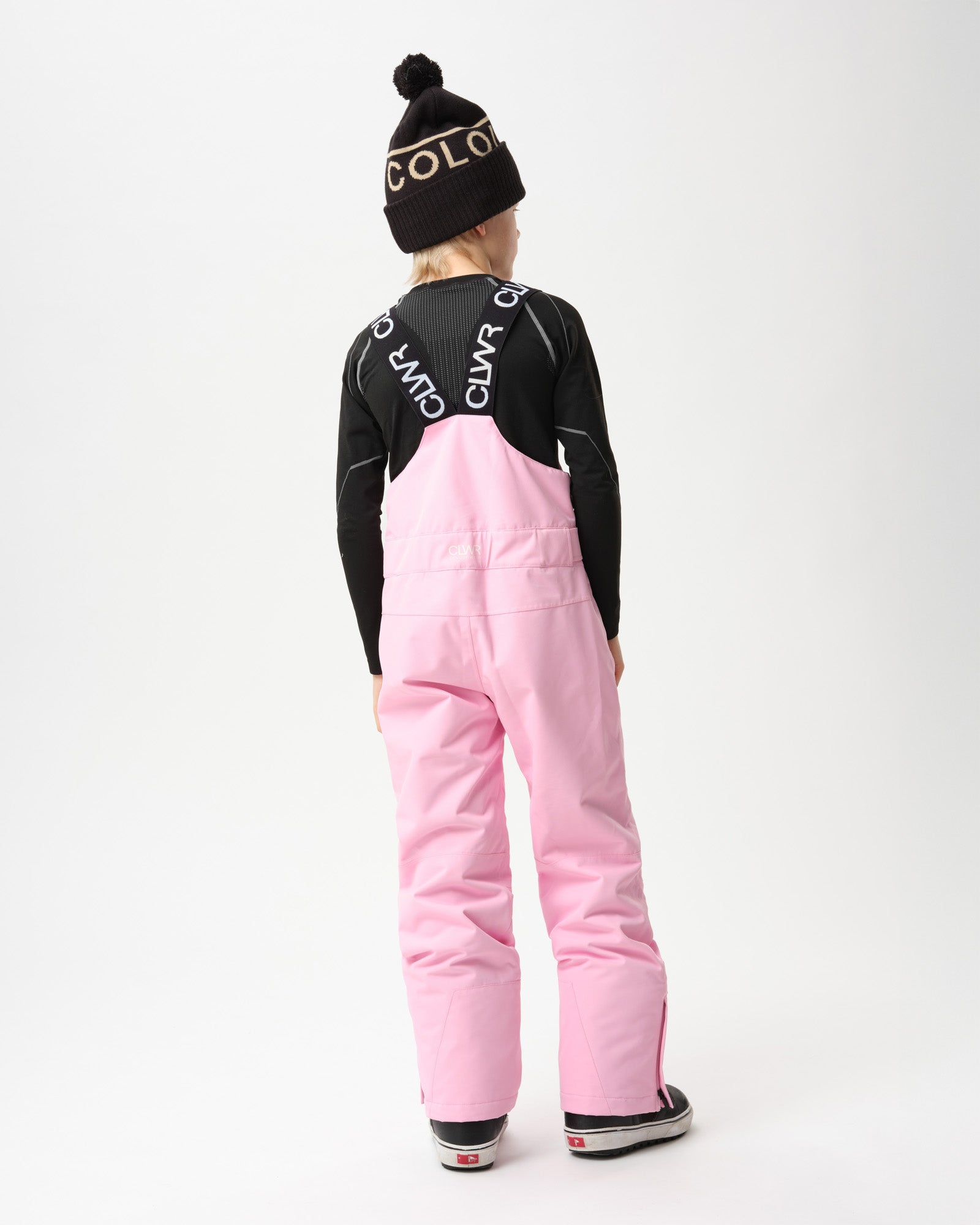 Junior Slash Bib Pants – Light Pink | Ski & Snowboard Snow Bibs