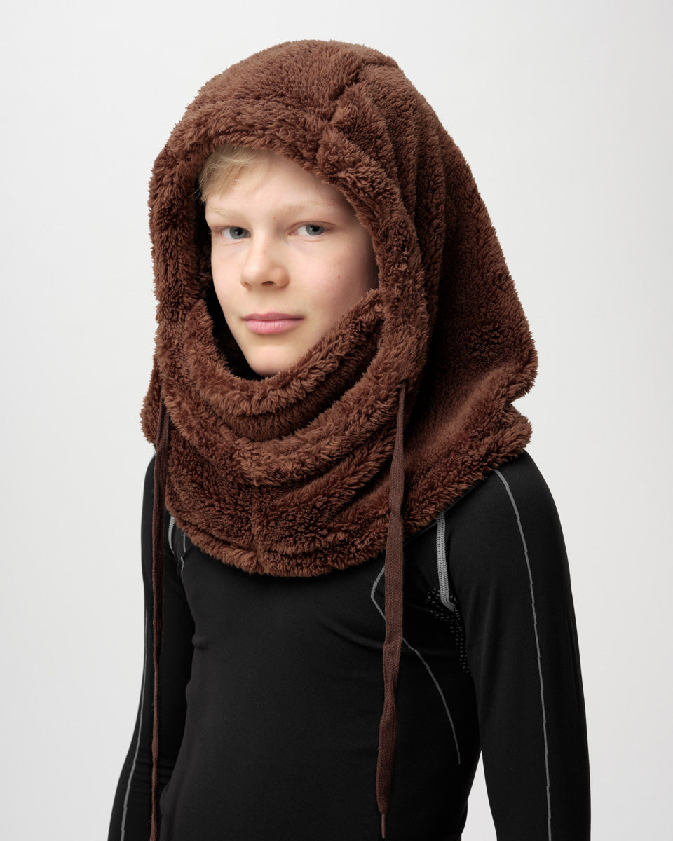 U So Fluffy Hood – Coffee