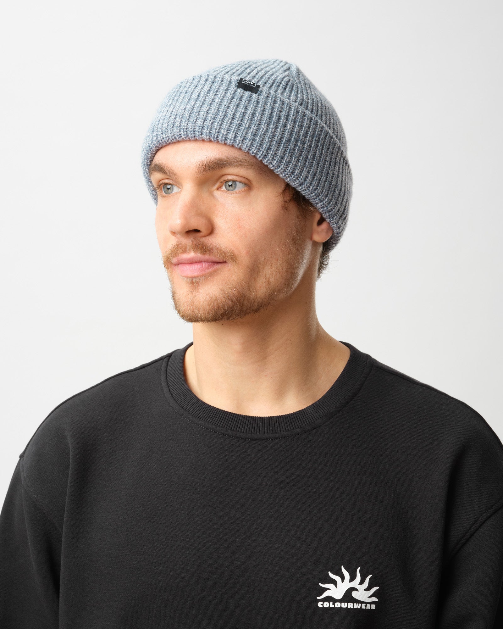 Crew Beanie - Grey Blue