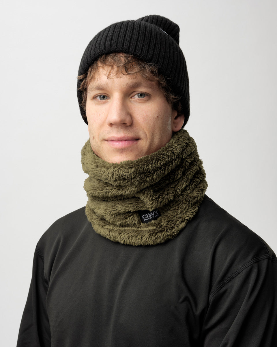 Fluffy Tube – Dark Olive