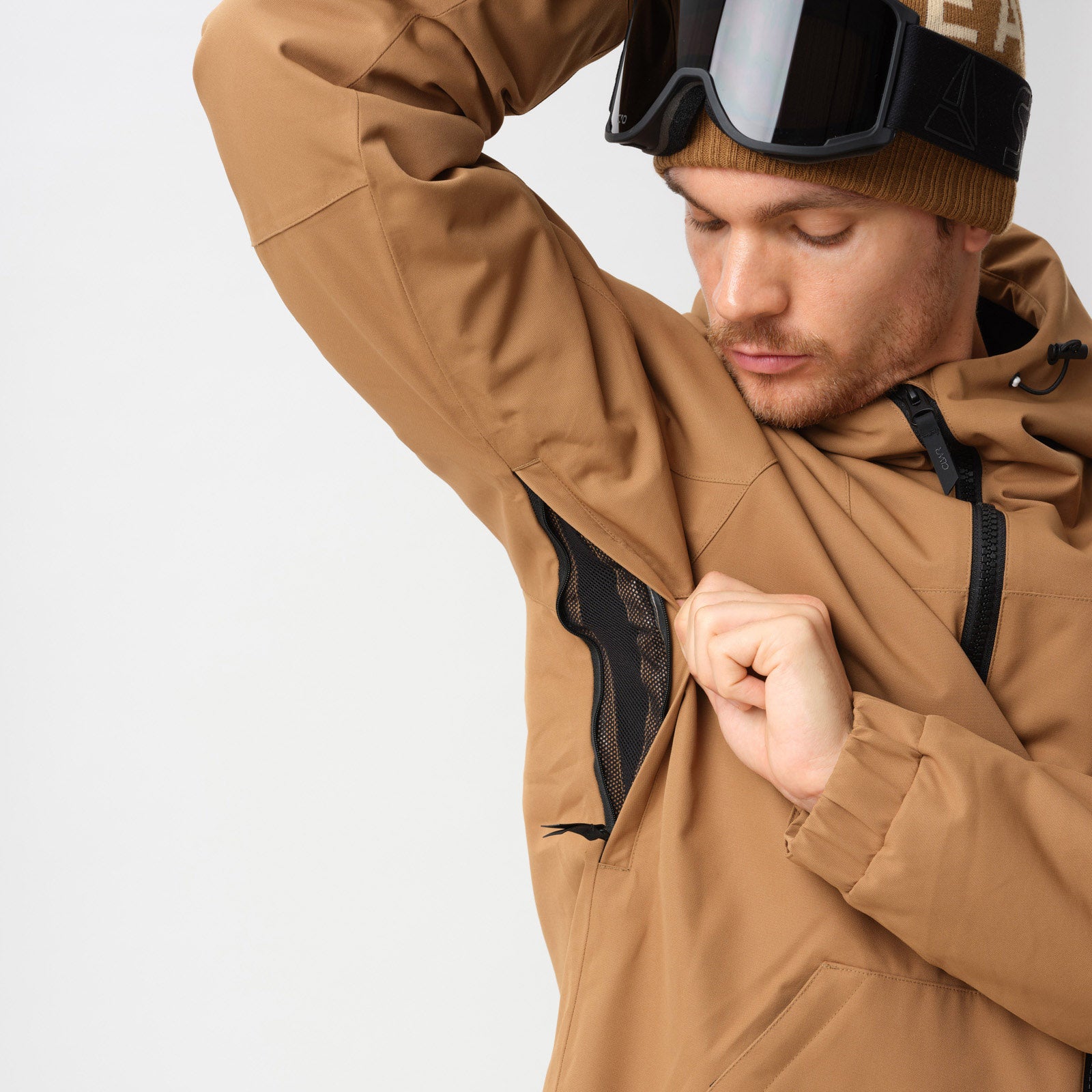 Men's League Jacket – Workwear Brown | Snowboard Shell for Ski