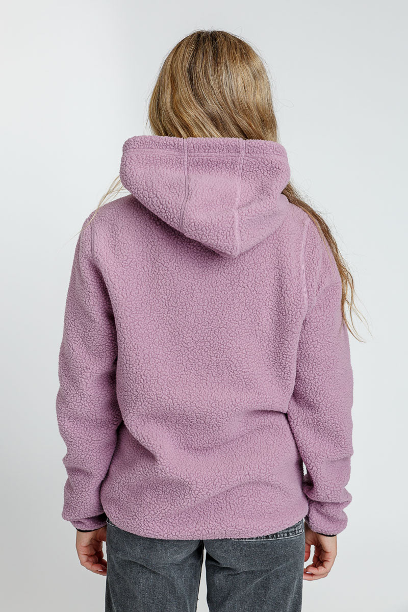 Teddy Fleece Hood - Light Purple