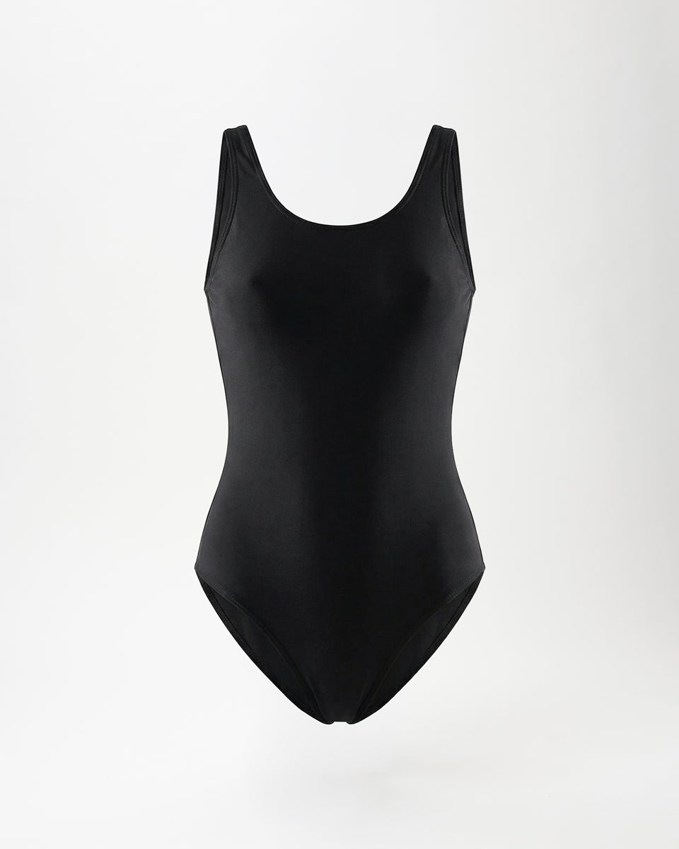 Low Back Swimsuit - Svart