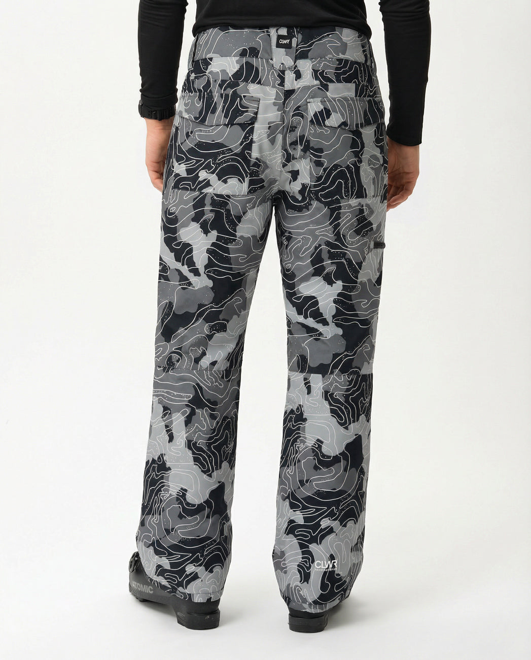 Sharp Slim-fit Ski Pants Men - Black Map