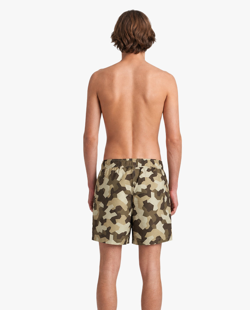Volley Swim Shorts - Camo Beige
